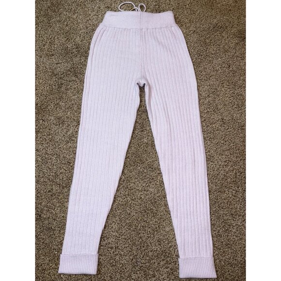 NEW Free People Intimately Around the Clock Lavender Knit High-Rise Joggers Pant - Picture 11 of 12